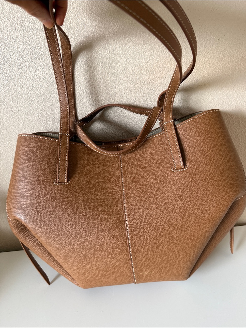 Polene Textured Camel Cyme Mini - Picture 3 of 9
